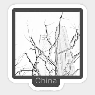 though the trees Sticker